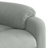 vidaXL Electric Stand up Massage Recliner Chair Light Grey Velvet