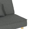 vidaXL Sofa Bed Dark Grey Fabric
