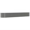 vidaXL Garden Raised Bed Grey 554x100x68 cm Powder-coated Steel