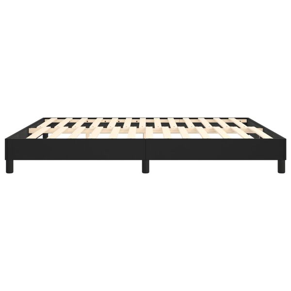 vidaXL Bed Frame without Mattress Black 183x213 cm Faux Leather