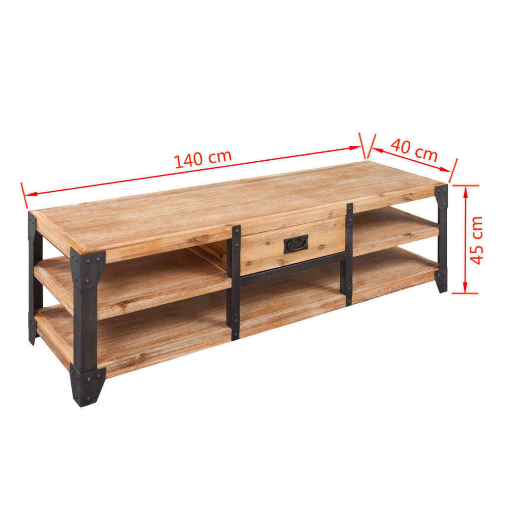 vidaXL Three Piece Living Room Furniture Set Solid Acacia Wood