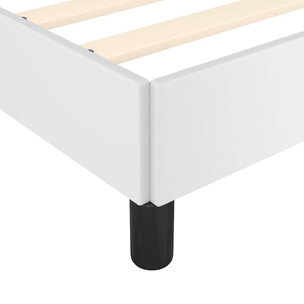vidaXL Bed Frame without Mattress White 137x190 cm Full Faux Leather