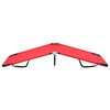 vidaXL Folding Sun Lounger Red Steel