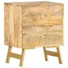 vidaXL Bedside Cabinet 40x30x50 cm Solid Mango Wood