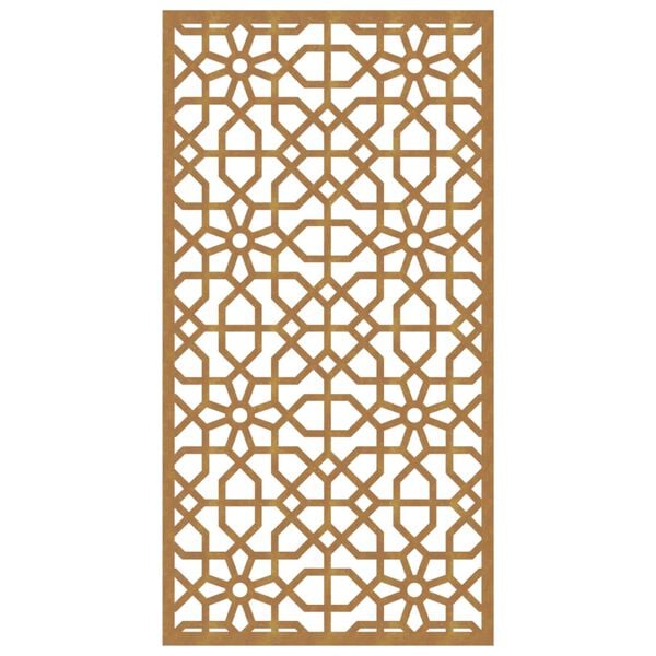 vidaXL Garden Wall Decoration 105x55 cm Corten Steel Moorish Design