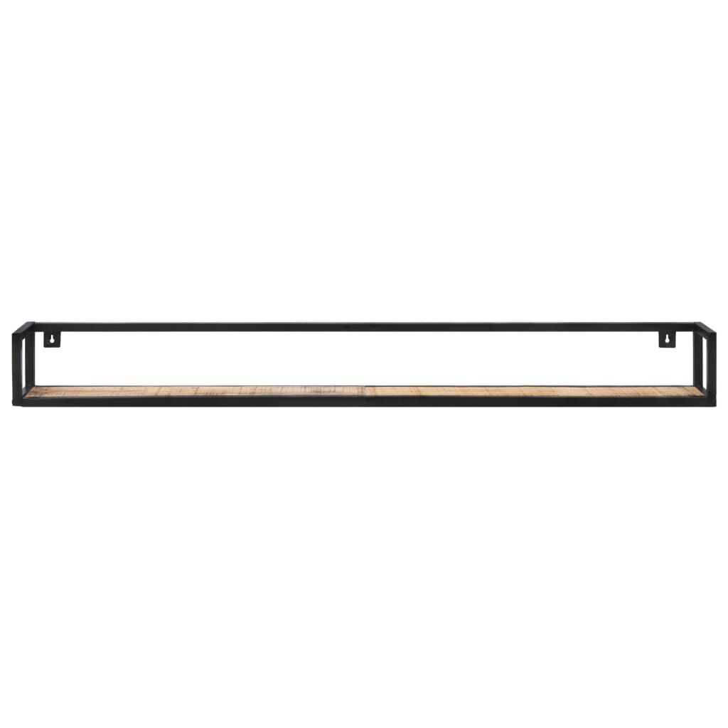 vidaXL Wall Shelves 2 pcs 160 cm Rough Mango Wood