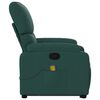 vidaXL Stand up Massage Recliner Chair Dark Green Fabric