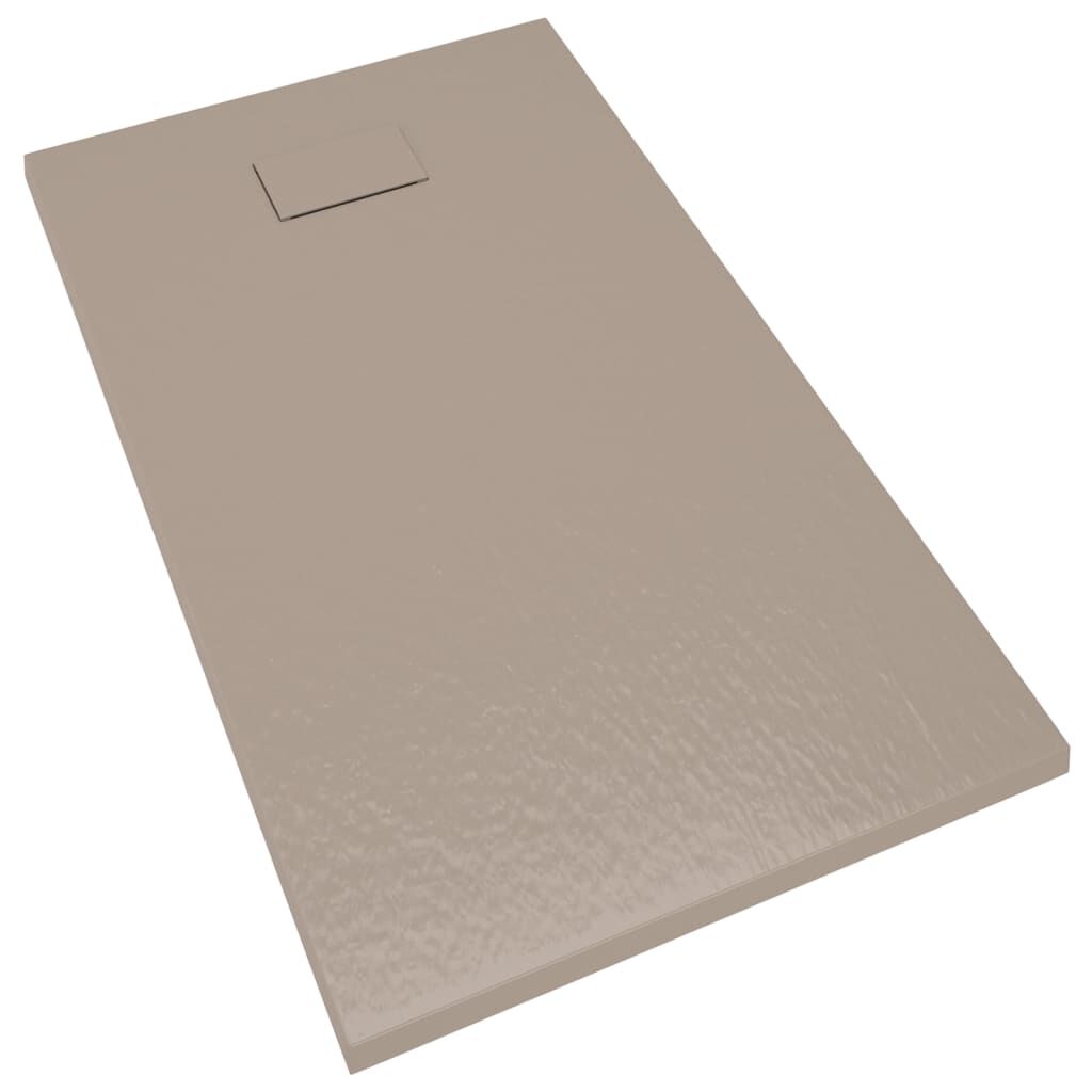 vidaXL Shower Base Tray SMC Brown 120x70 cm