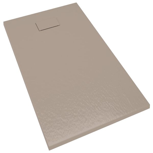 vidaXL Shower Base Tray SMC Brown 120x70 cm