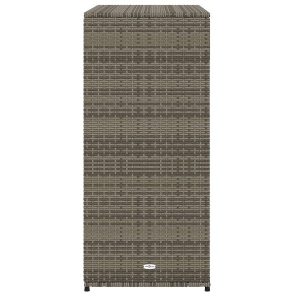 vidaXL Garden Storage Cabinet Grey 105x55x113 cm Poly Rattan