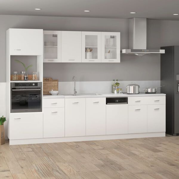 vidaXL Drawer Bottom Cabinet Lyon White 80x46x81.5 cm Engineered Wood