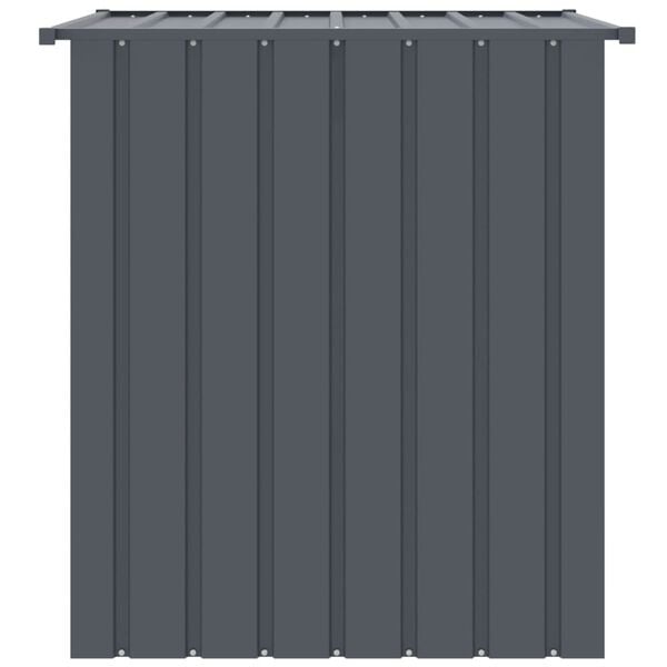 vidaXL Dog House with Roof Black 110x103x109 cm Galvanised Steel