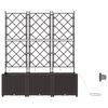 vidaXL Garden Brown 120 x 40 x 142 cm Steel