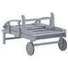 vidaXL Garden Sun Lounger Grey Solid Acacia Wood