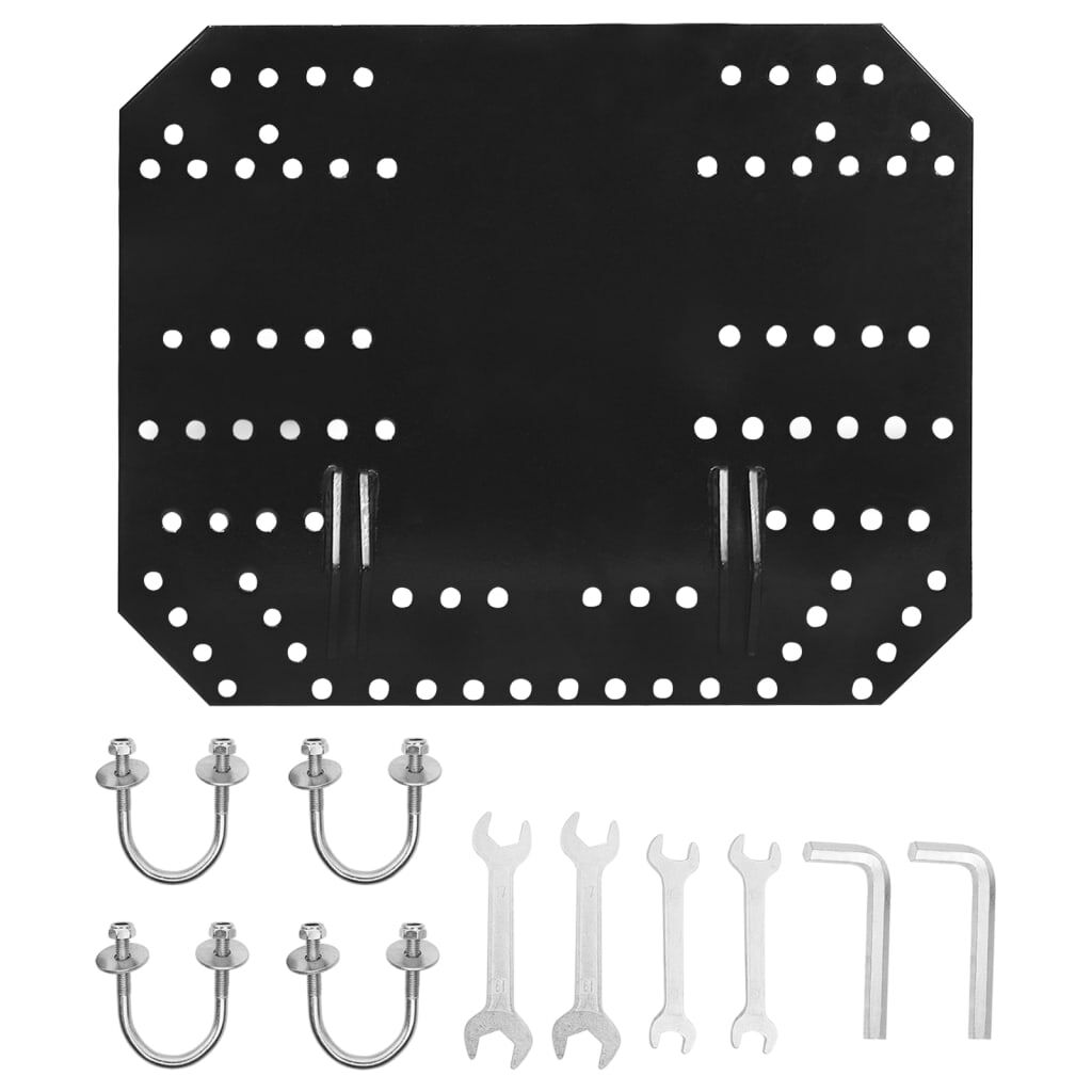 vidaXL Snow Plough for ATV 150x38 cm Black
