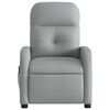 vidaXL Massage Recliner Chair Light Grey Fabric