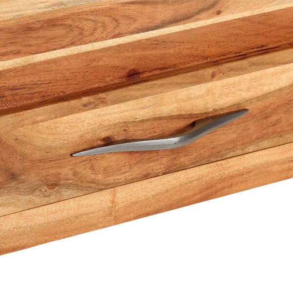 vidaXL Console Table 110x34x74 cm Solid Wood Acacia