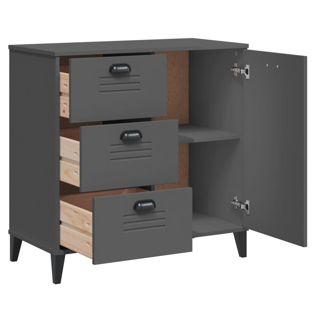 vidaXL Sideboard VIKEN Anthracite Grey 80x40x80 cm Engineered Wood