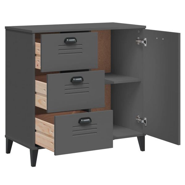 vidaXL Sideboard VIKEN Anthracite Grey 80x40x80 cm Engineered Wood