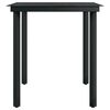 vidaXL 7 Piece Garden Dining Set Black