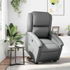 vidaXL Stand up Recliner Chair Grey Faux Leather