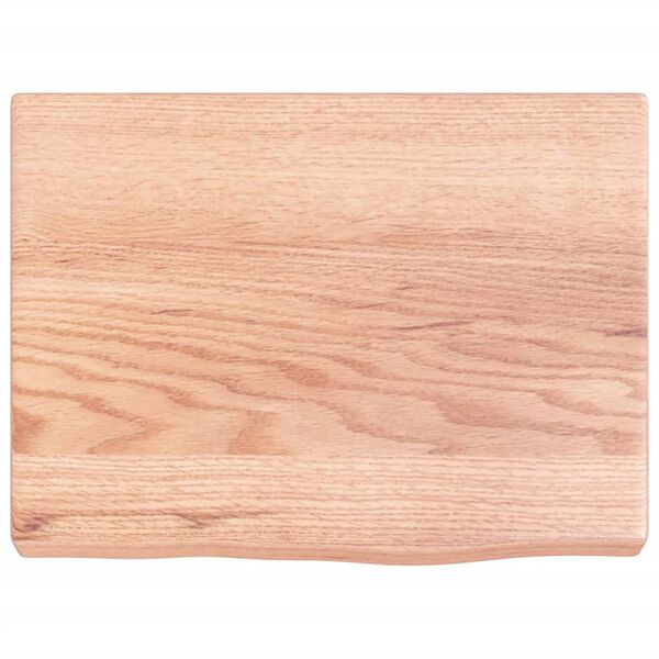 vidaXL Wall Shelf Light Brown 40x30x(2-4) cm Treated Solid Wood Oak