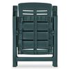 vidaXL Reclining Garden Chairs 6 pcs Plastic Green