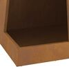 vidaXL Fire Pit Brown 35 x 35 x 100 cm Weathering steel