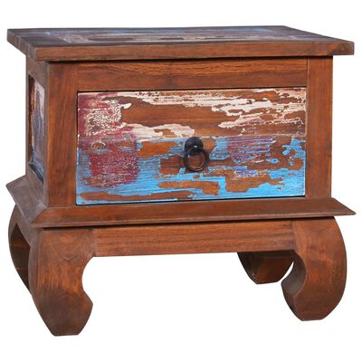 vidaXL Bedside Cabinet 45x35x40 cm Reclaimed Teak Wood