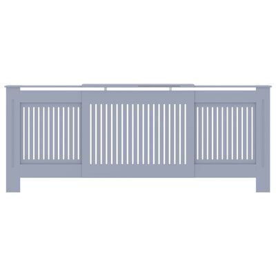 vidaXL MDF Radiator Cover Grey 205 cm