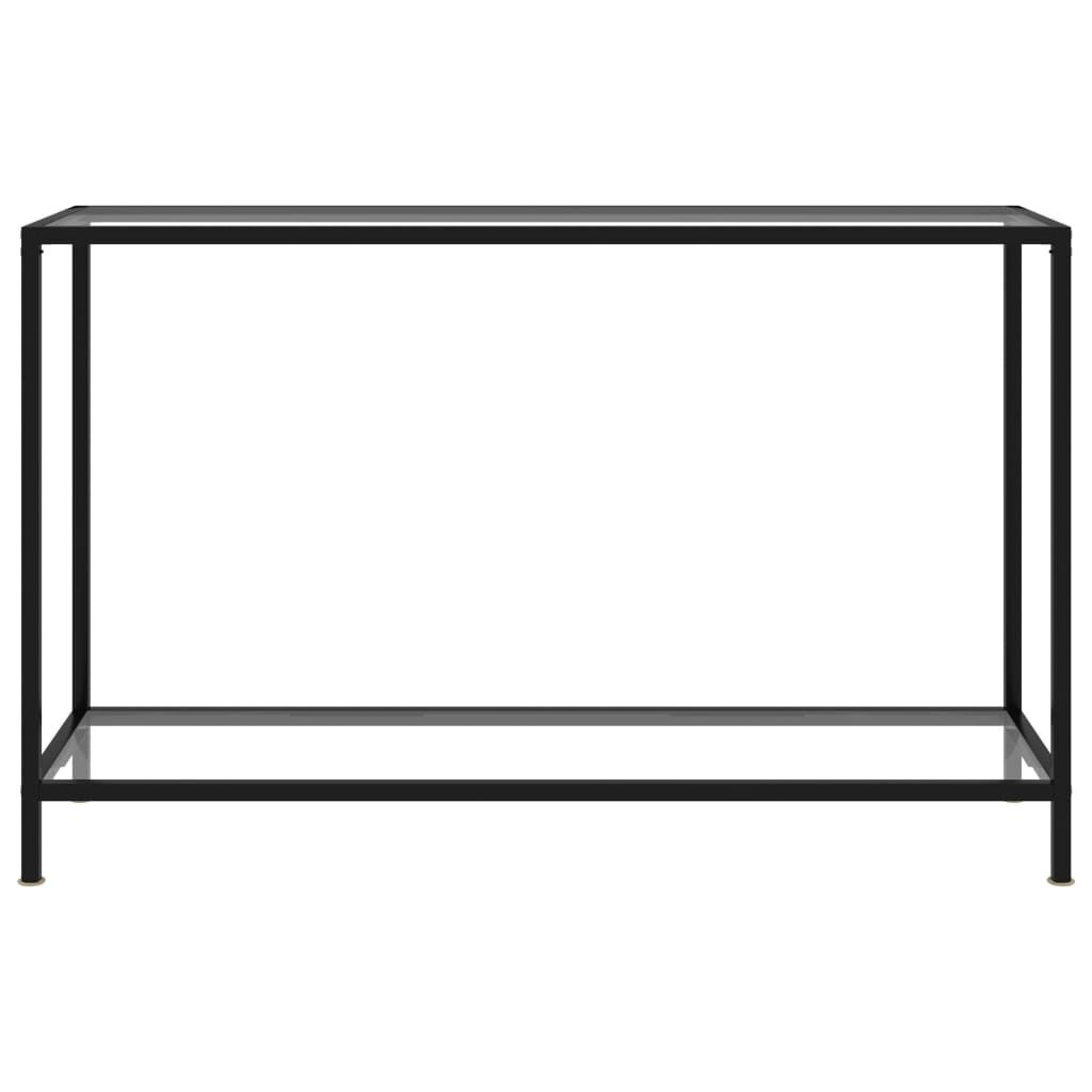 vidaXL Console Table Transparent 120x35x75 cm Tempered Glass