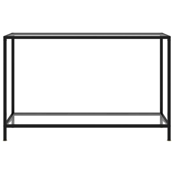 vidaXL Console Table Transparent 120x35x75 cm Tempered Glass