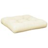 vidaXL Pallet Cushions 2 pcs Cream Fabric