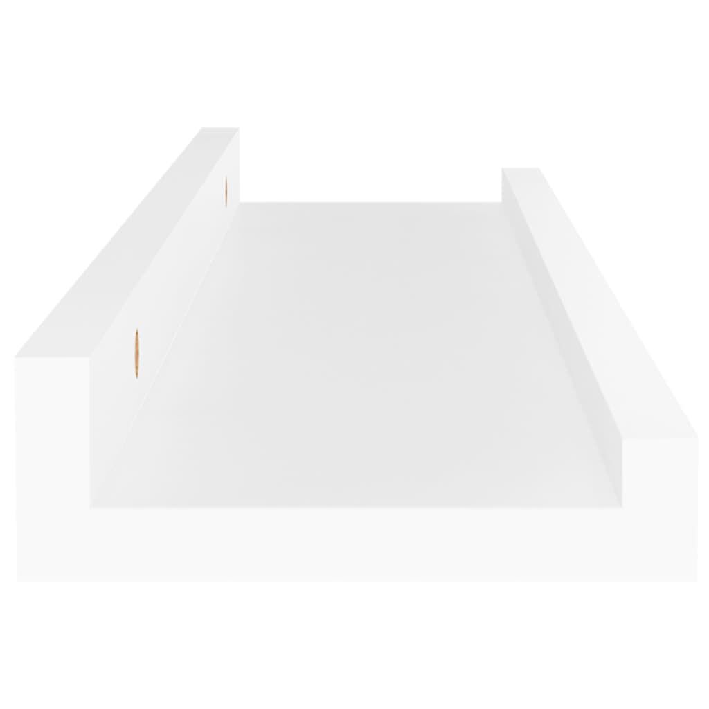 vidaXL Wall Shelves 4 pcs White 40x9x3 cm