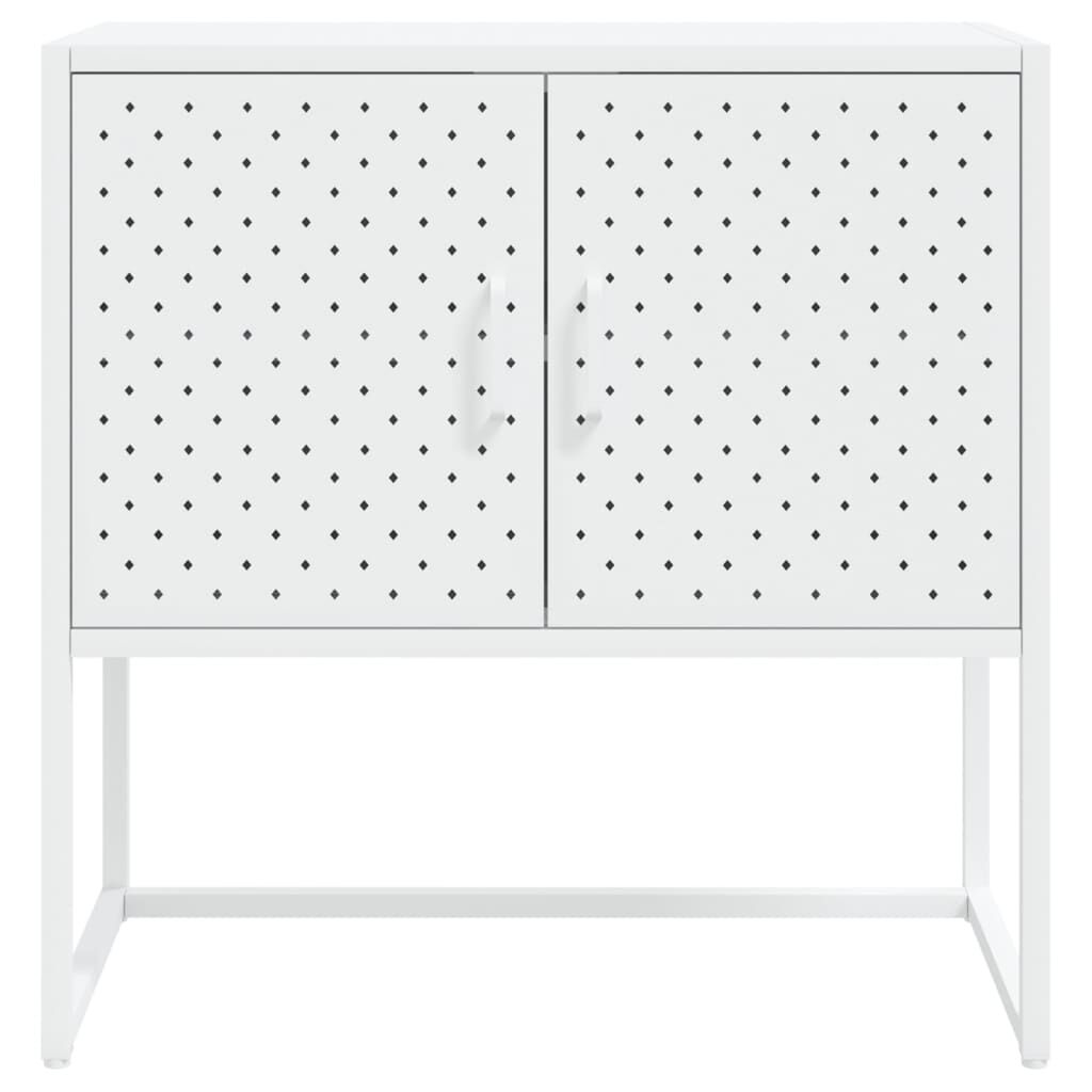 vidaXL Sideboard White 75x35x75 cm Steel