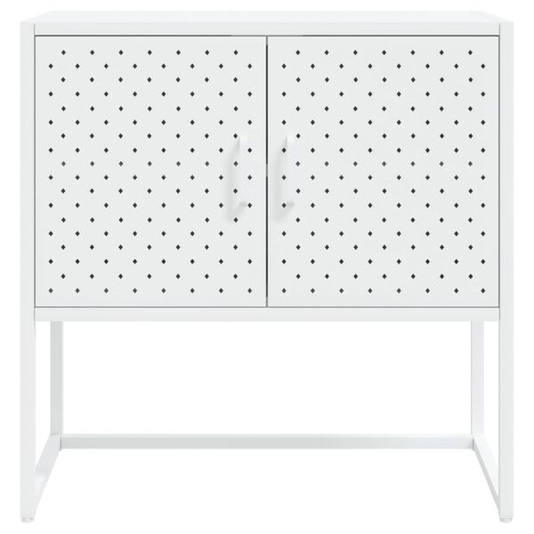 vidaXL Sideboard White 75x35x75 cm Steel