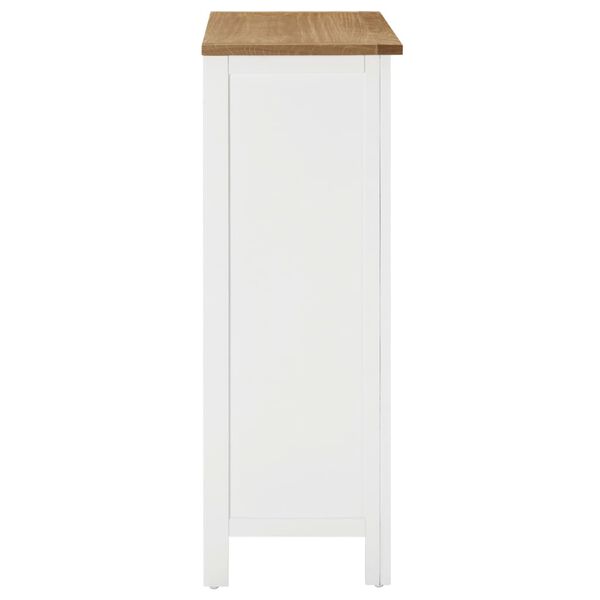vidaXL Wine Cabinet 72x32x90 cm Solid Oak Wood