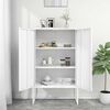 vidaXL Highboard White 80x35x135 cm Steel