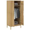 vidaXL Wardrobe FLORO Wax Brown 77x53x171 cm Solid Wood Pine