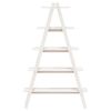 vidaXL 5-Tier Shelf A-shape 110x40x180.5 cm Solid Wood Pine