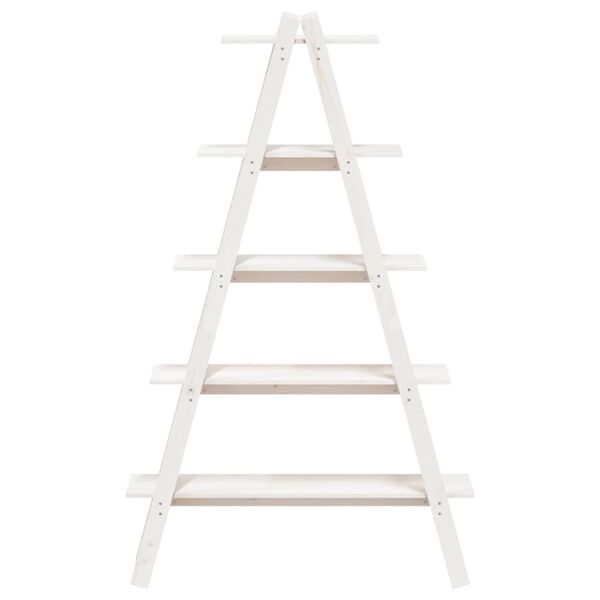 vidaXL 5-Tier Shelf A-shape 110x40x180.5 cm Solid Wood Pine