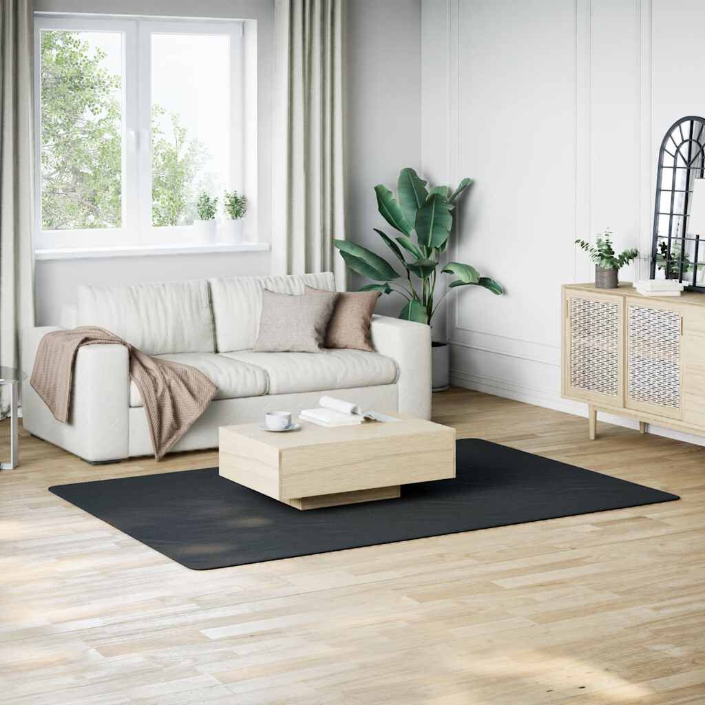 vidaXL Washable Rug Soft Shaggy Black 160x230 cm Anti Slip