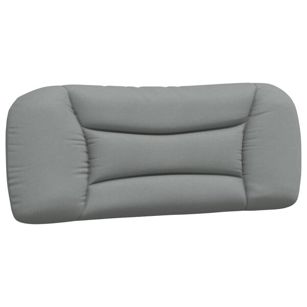 vidaXL Bed Frame without Mattress "Hvar" Light Grey 100x203 cm Fabric