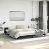 vidaXL Bed Frame without Mattress Black California King Faux Leather