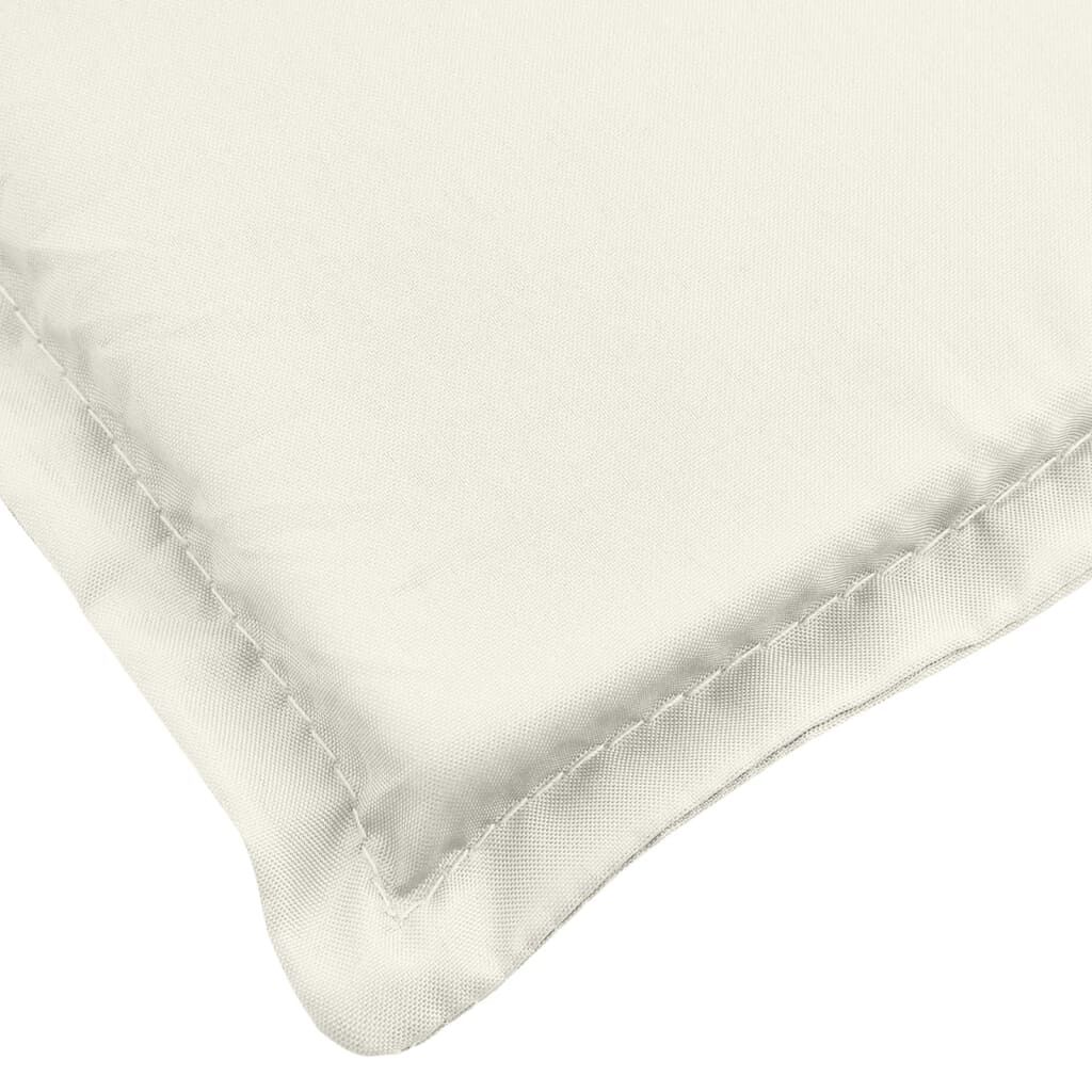 vidaXL Garden Bench Cushion Melange Cream 200x50x7 cm Fabric