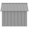 vidaXL Dog House Grey 116.5x103x81.5 cm Galvanised Steel