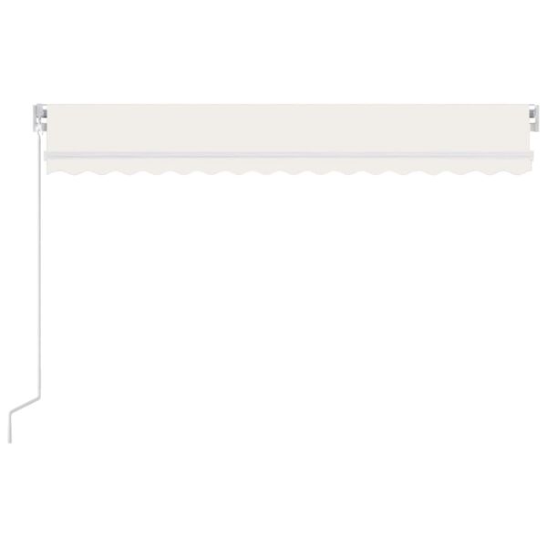 vidaXL Manual Retractable Awning 400x300 cm Cream