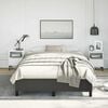 vidaXL Bed Frame without Mattress Black 137x187 cm Double Faux Leather