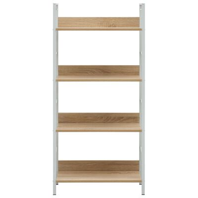 vidaXL 4-Layer Book Shelf Oak 60x27.6x124.5 cm Engineered Wood