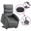 vidaXL Stand up Recliner Chair Grey Faux Leather